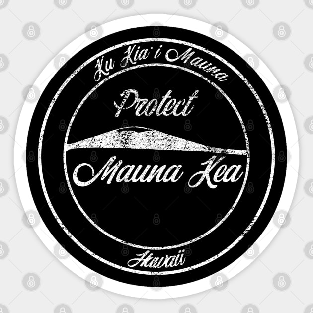 Protect Mauna Kea Hawaii Ku Kia'i Mauna Sticker by McNutt